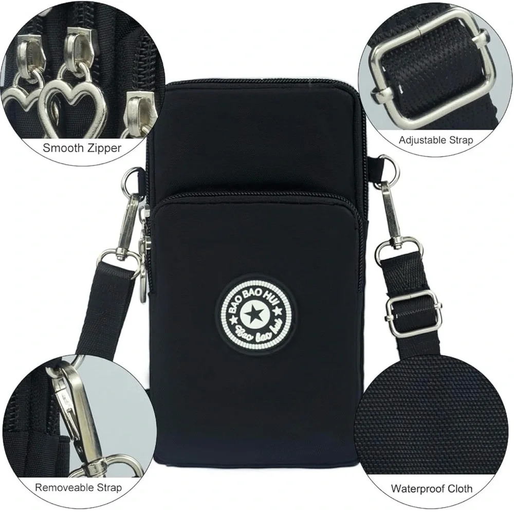 Black Men's Crossbody Bag